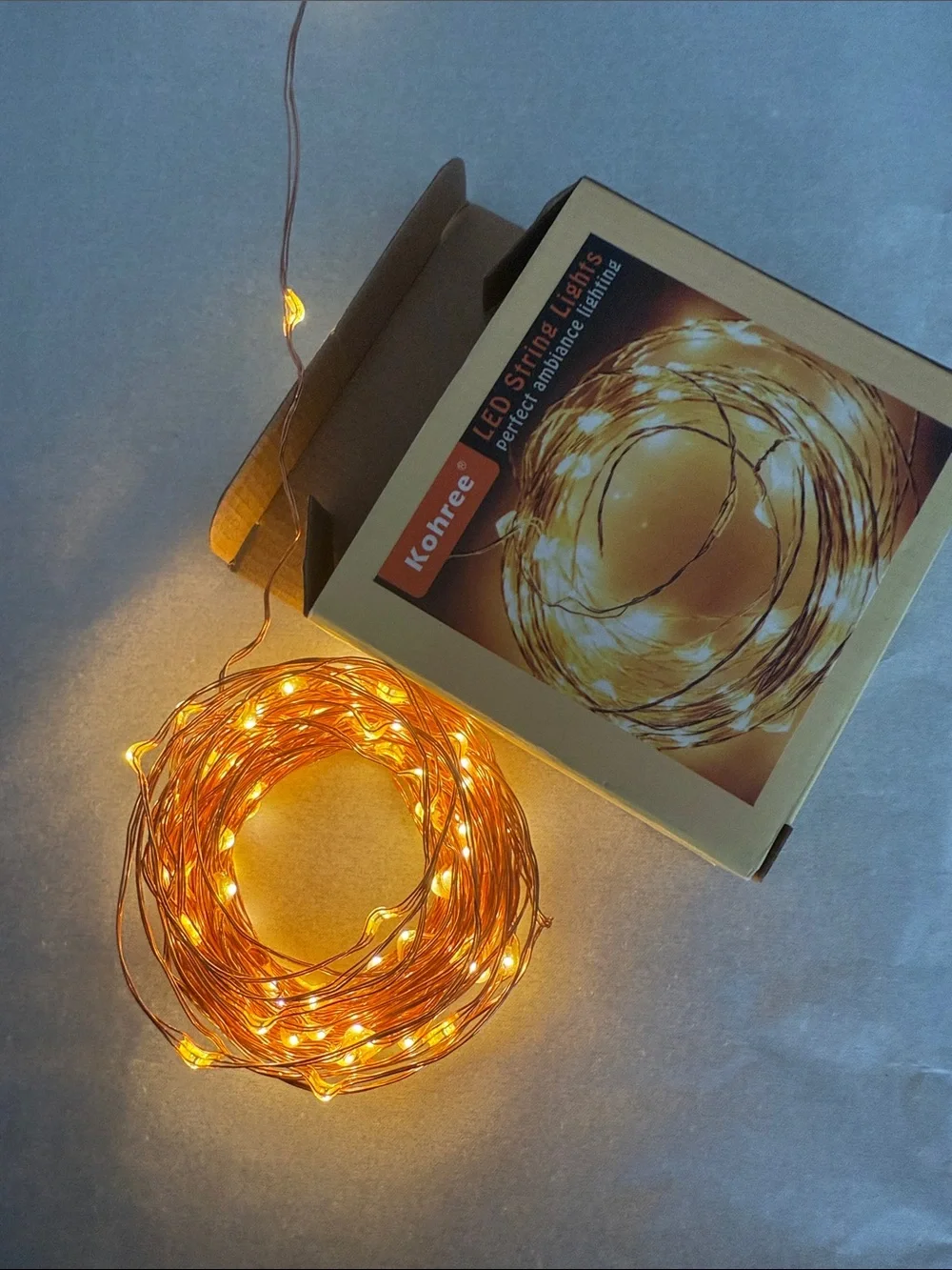 Warm White LED String Lights - Cozy Ambiance